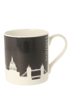 McLaggan Smith London Skyline Bone China Mug, 350ml, Dark Sky, Multi Multi