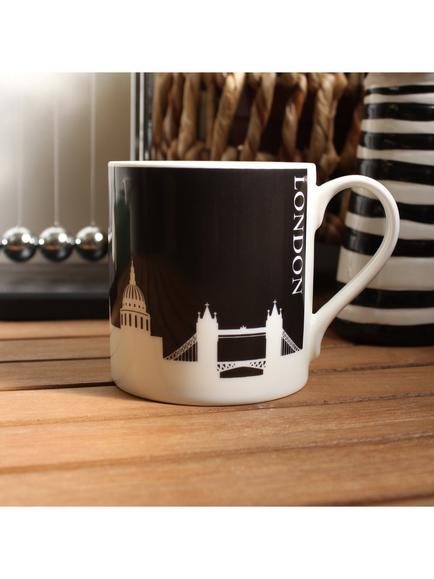 McLaggan Smith London Skyline Bone China Mug, 350ml, Dark Sky - view 2, Multi Multi
