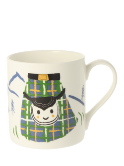 McLaggan Smith Wee Kilt Bone China Mug, 350ml, Multi Multi