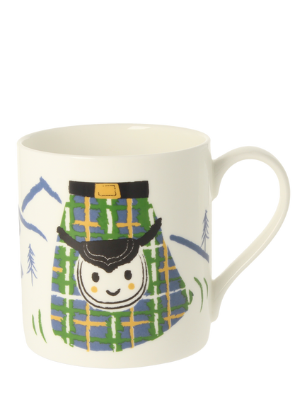 McLaggan Smith Wee Kilt Bone China Mug, 350ml, Multi Multi