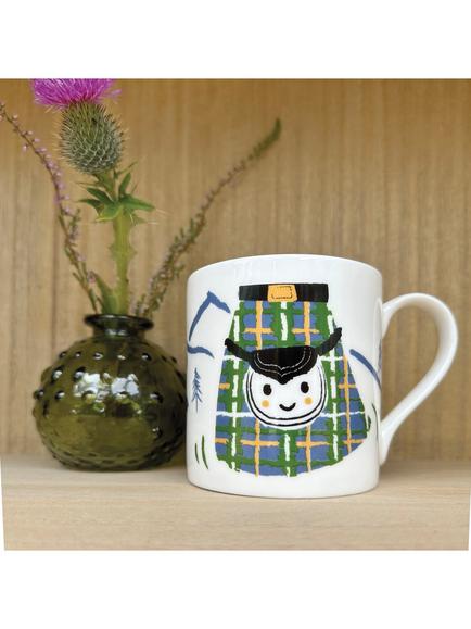 McLaggan Smith Wee Kilt Bone China Mug, 350ml - view 2, Multi Multi
