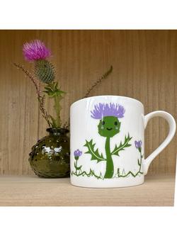 McLaggan Smith Wee Thistle Bone China Mug, 350ml - view 2, Multi Multi
