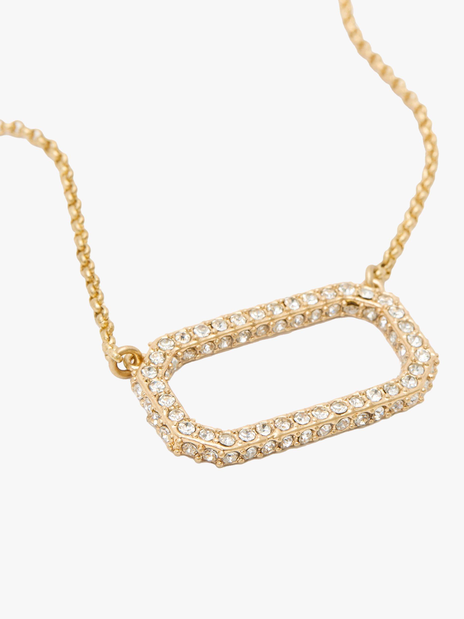Product image 4 of 5, which shows AllSaints Hexagon Link Necklace, Gold
