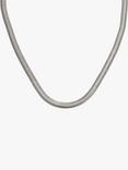 AllSaints Snake Chain Collar Necklace, Silver