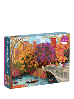 Galison Autumn on Bow Bridge Jigsaw Puzzle, 1000 Pieces, Multi