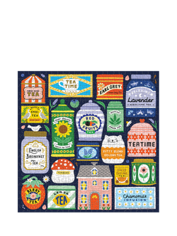 Galison Spot of Tea Jigsaw Puzzle, 500 Pieces - view 2, Multi