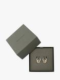 AllSaints Two Tone Huggie Hoop Earrings, Gold