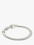 AllSaints Snake Chain Bracelet, Silver