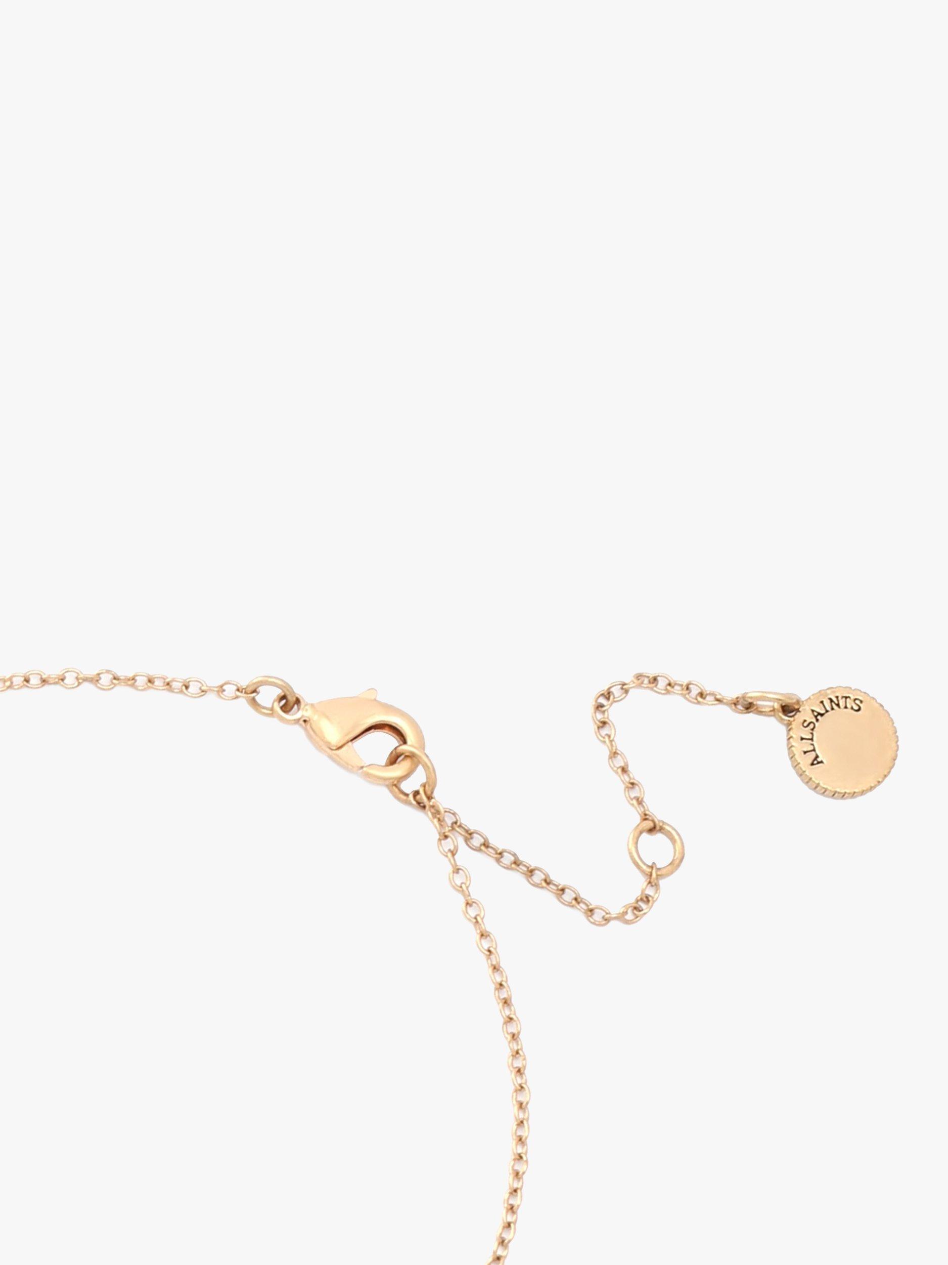 Product image 4 of 7, which shows AllSaints Celestial Star Pave Necklace and Stud Earrings Set, Gold