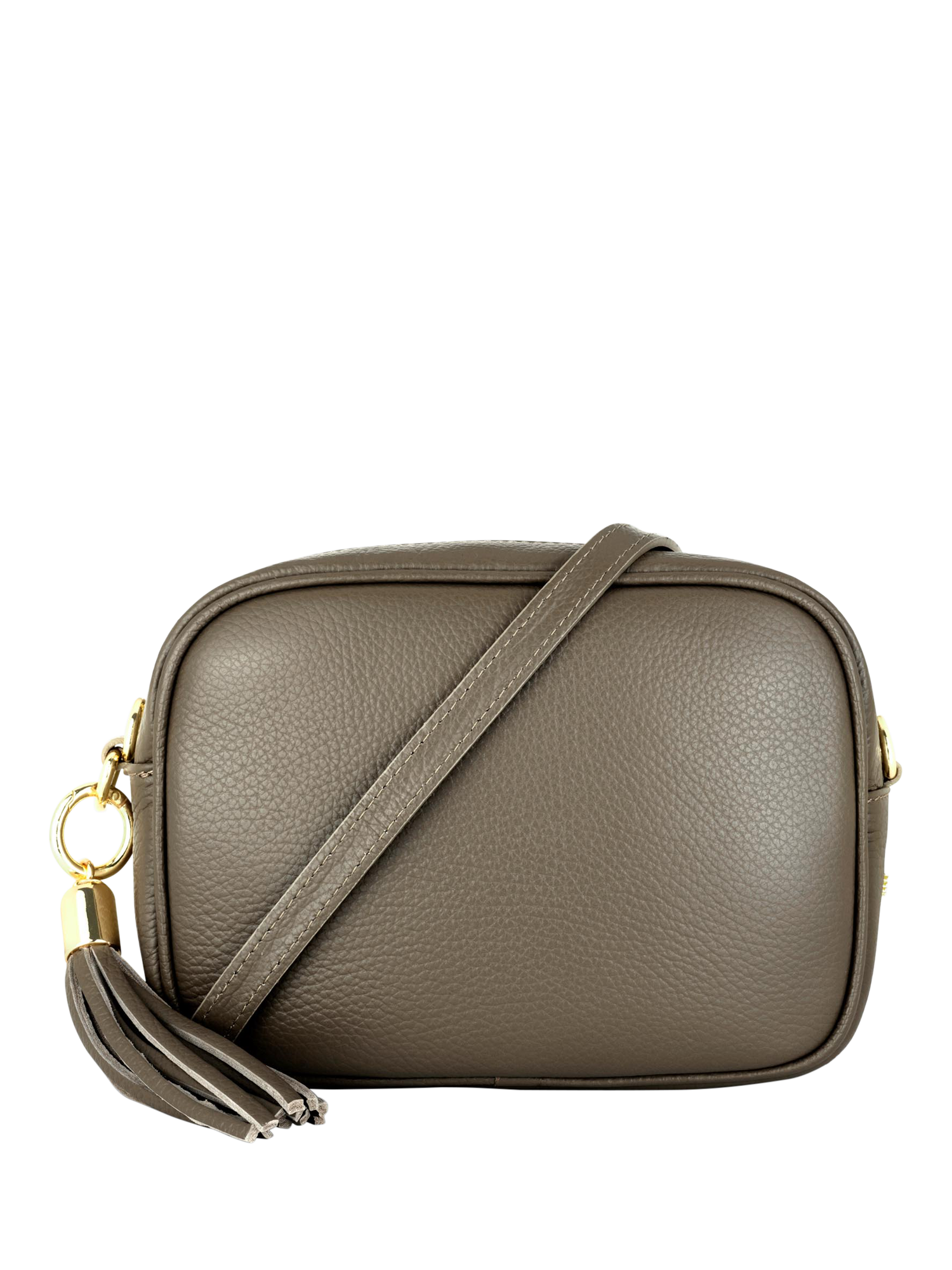 Product image 1 of 4, which shows Apatchy London Leather Crossbody Camera Bag, Latte