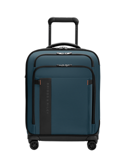 Briggs & Riley Global 53cm Carry-On Spinner 4-Wheel Suitcase, Black, Ocean