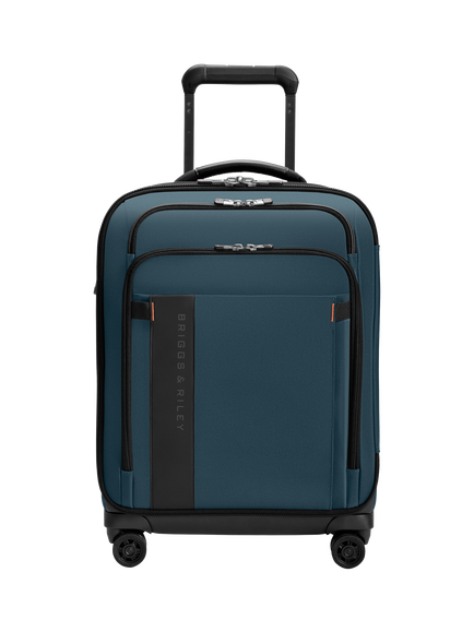 Briggs & Riley Global 53cm Carry-On Spinner 4-Wheel Suitcase, Black, Ocean