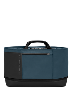 Briggs & Riley Expandable Overnighter Bag, 31L, Black, Ocean