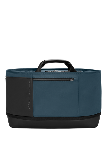 Briggs & Riley Expandable Overnighter Bag, 31L, Black, Ocean