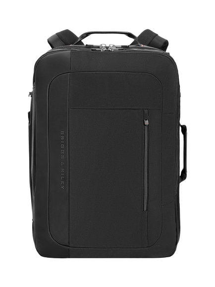 Briggs & Riley Large Convertible Backpack Duffle Bag, 55L, Black, Black