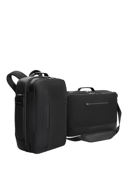 Briggs & Riley Large Convertible Backpack Duffle Bag, 55L, Black - view 2, Black