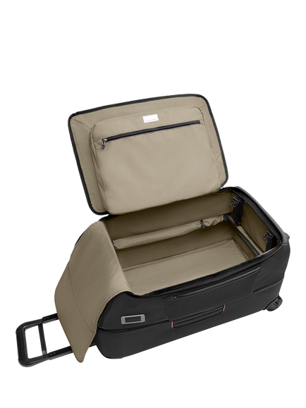 Briggs & Riley 2-Wheel 69cm Medium Upright Duffle Bag, 90L, Black - view 2, Black