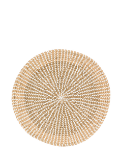 Gallery Direct Round Woven Seagrass Wall Art, 50cm, Natural