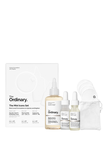 The Ordinary The Mini Icons Glycolic Acid Limited Edition Skincare Gift Set, 