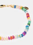 HUSH Semi Precious Beaded Anklet, Multi