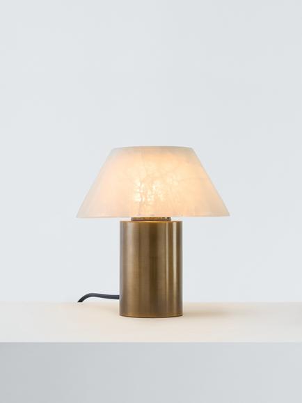 John Lewis Stonemen Cone Table Lamp, White, White
