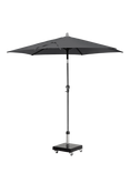 Pacific Riva Centre Pole Parasol & Base with Cover, 2.5m, Anthracite Grey