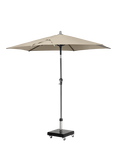 Pacific Riva Centre Pole Parasol & Base with Cover, 2.5m, Champagne