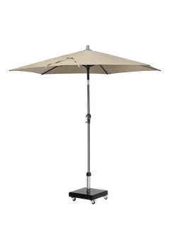Pacific Riva Centre Pole Parasol & Base with Cover, 2.5m, Champagne