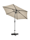 Pacific Riva Centre Pole Parasol & Base with Cover, 2.5m, Champagne
