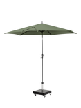 Pacific Riva Centre Pole Parasol & Base with Cover, 2.5m, Olive Green