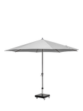 Pacific Riva Centre Pole Parasol & Base with Cover, 3.5m, Luna Grey