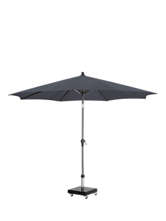 Pacific Riva Centre Pole Parasol & Base with Cover, 3m, Anthracite Grey