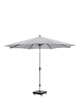 Pacific Riva Centre Pole Parasol & Base with Cover, 3m, Luna Grey