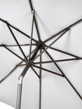 Pacific Riva Centre Pole Parasol & Base with Cover, 3m, Luna Grey