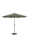 Pacific Riva Centre Pole Parasol & Base with Cover, 3m, Olive Green