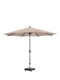 Pacific Riva Centre Pole Parasol & Base with Cover, 3m, Taupe