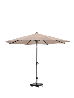 Pacific Riva Centre Pole Parasol & Base with Cover, 3m, Taupe