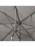 Pacific Riva Premium Centre Pole Round Parasol & Base with Cover, 3m, Manhattan Grey