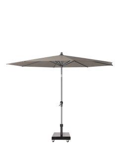 Pacific Riva Premium Centre Pole Round Parasol & Base with Cover, 3m, Taupe