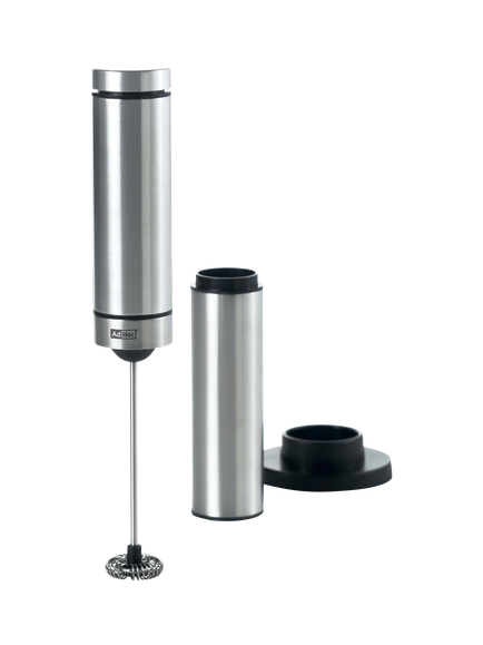 AdHoc Rapid Stainless Steel Coffee Milk Frother, Light Grey