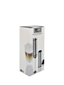 AdHoc Rapid Stainless Steel Coffee Milk Frother - view 2, Light Grey