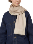 Mulberry Tree Rosewater Silk Blend Square Scarf, Cashmere Taupe