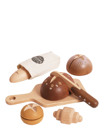 Le Toy Van Wooden Artisan Bread Set, Multi Multi