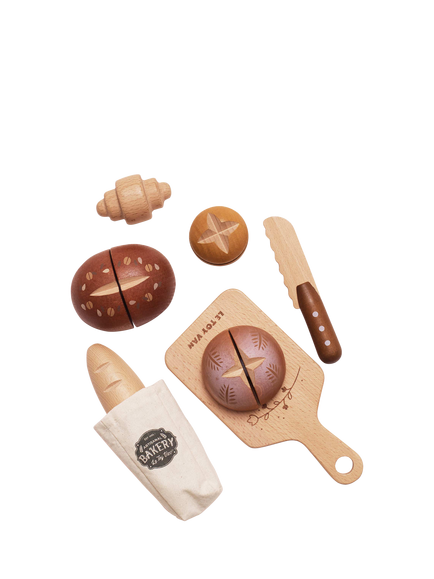 Le Toy Van Wooden Artisan Bread Set - view 2, Multi Multi