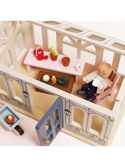 Le Toy Van Wooden Doll's House Conservatory Extension Play Set - view 2, Multi Multi