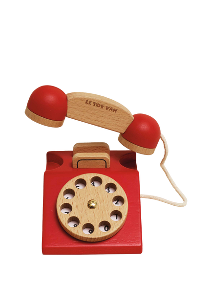 Le Toy Van Vintage Wood Phone - view 2, Multi Multi