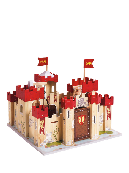 Le Toy Van Wooden Lionheart Castle - view 2, Multi Multi