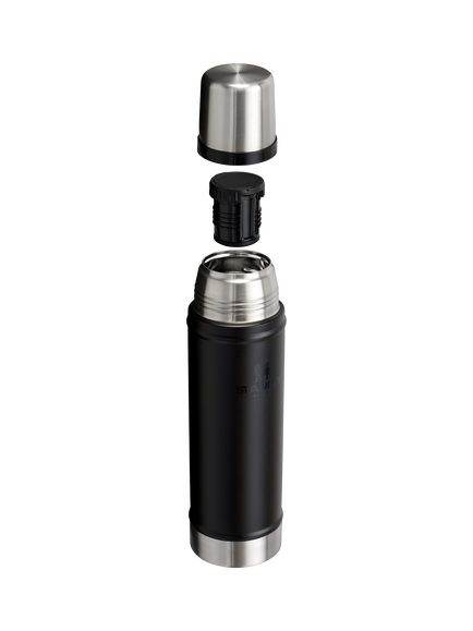 Stanley Vacuum Insulated Stainless Steel Classic Legendary Flask, 750ml - view 2, Black