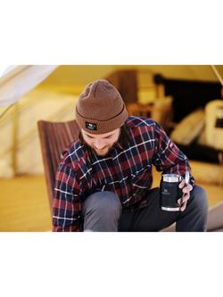 Stanley Vacuum Insulated Stainless Steel Flask & Spork, 400ml - view 2, Black