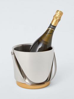 John Lewis Vintage Stainless Steel Ice Bucket, 2.66L, Gold - view 2, Gold